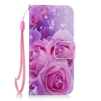 for samsung galaxy a3 a5 a7 s8 s9 plus j3 j5 j7 2017 2016 2015 s5 s7 edge pu leather phone case painted cover flip stand wallet