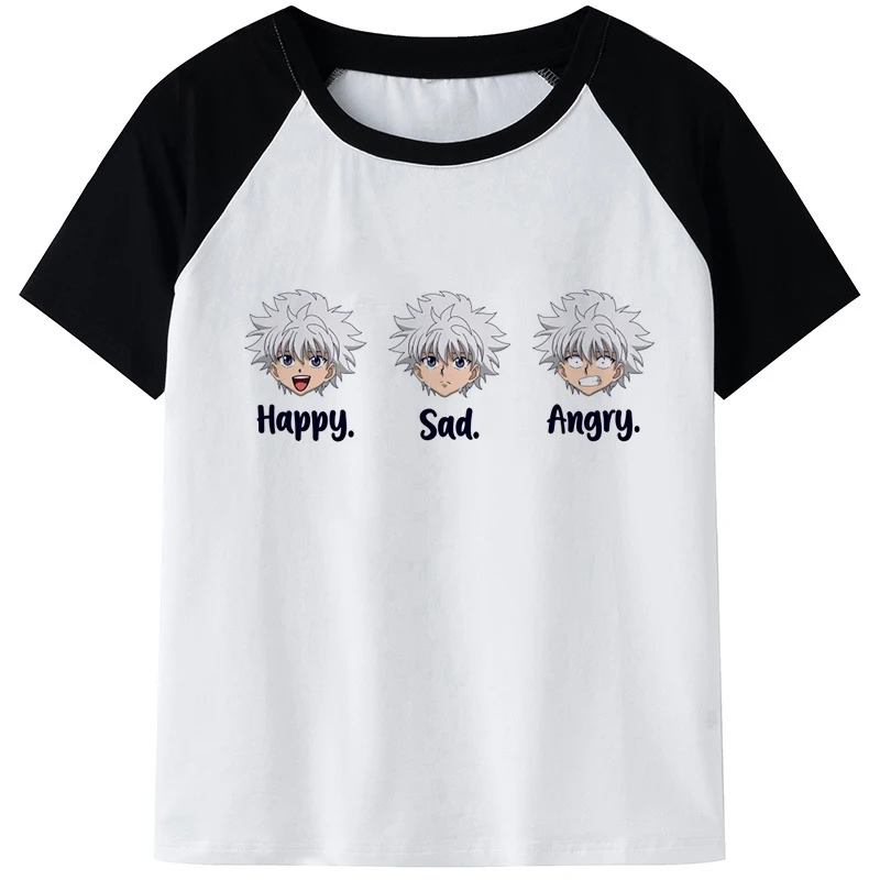 Футболки с 3D-принтом аниме HUNTER×HUNTER Killua Zoldyck для мужчин и женщин Повседневная