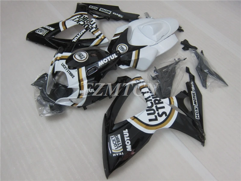 

Новый комплект обтекателей для мотоцикла, подходит для Suzuki GSX-R600 750 K6 2006 06 07, корпус из АБС-пластика, черный, белый, на удачу