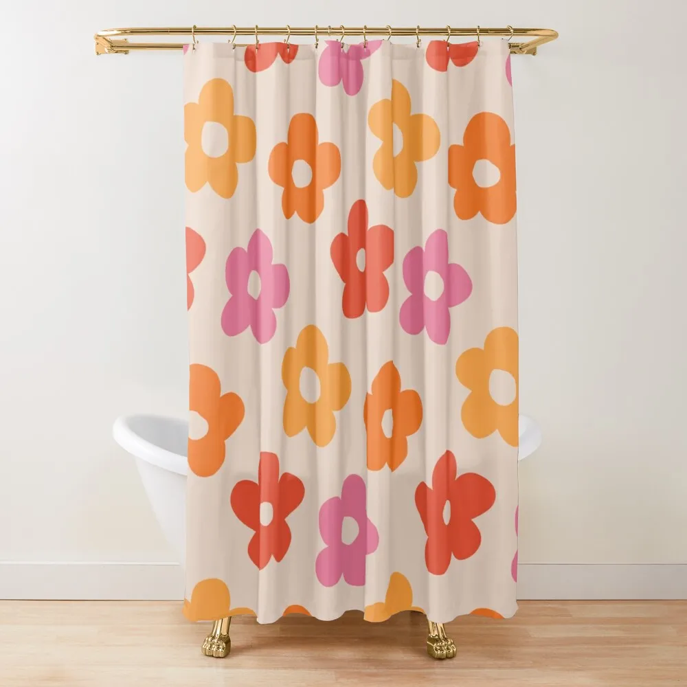 

Ретро 60S 70S цветочный узор # винтажный комфортный Декор Аксессуары для ванной комнаты уличные шторы для душа для ванной комнаты