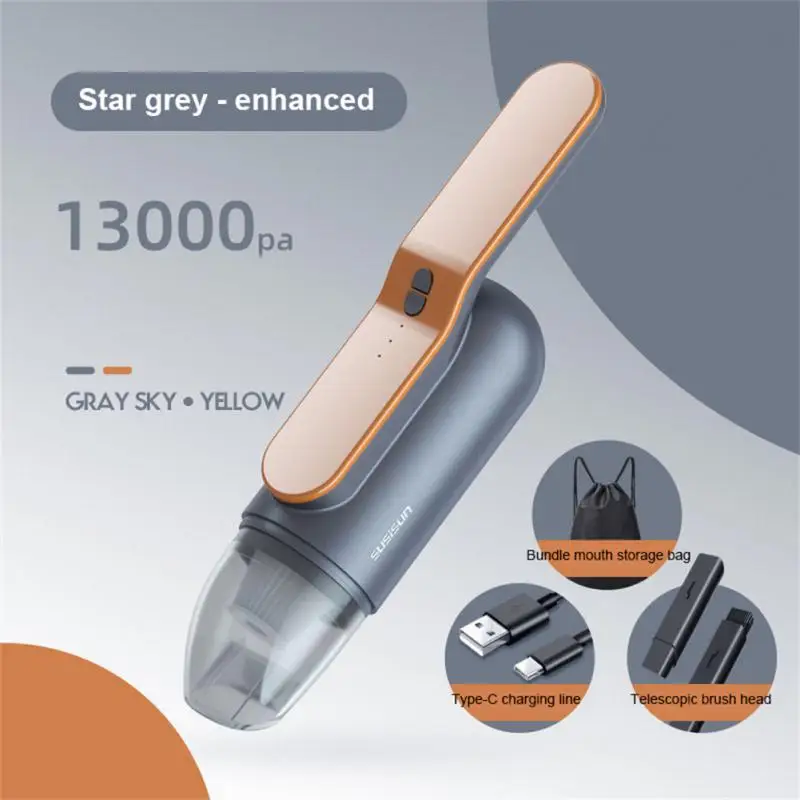

Portable Car Vacuum Cleaner 13000W Rechargeable Handheld Automotive Vacuum Cleaner For Car Wireless Dust Catcher Cyclone Suction