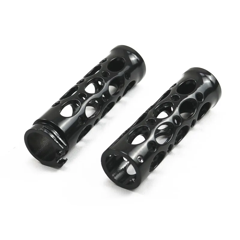 

Ручки с овальным отверстием для Harley, Honda, Kawasaki, Suzuki, Yamaha, Cafe, FL, XL, черные, 1 дюйм