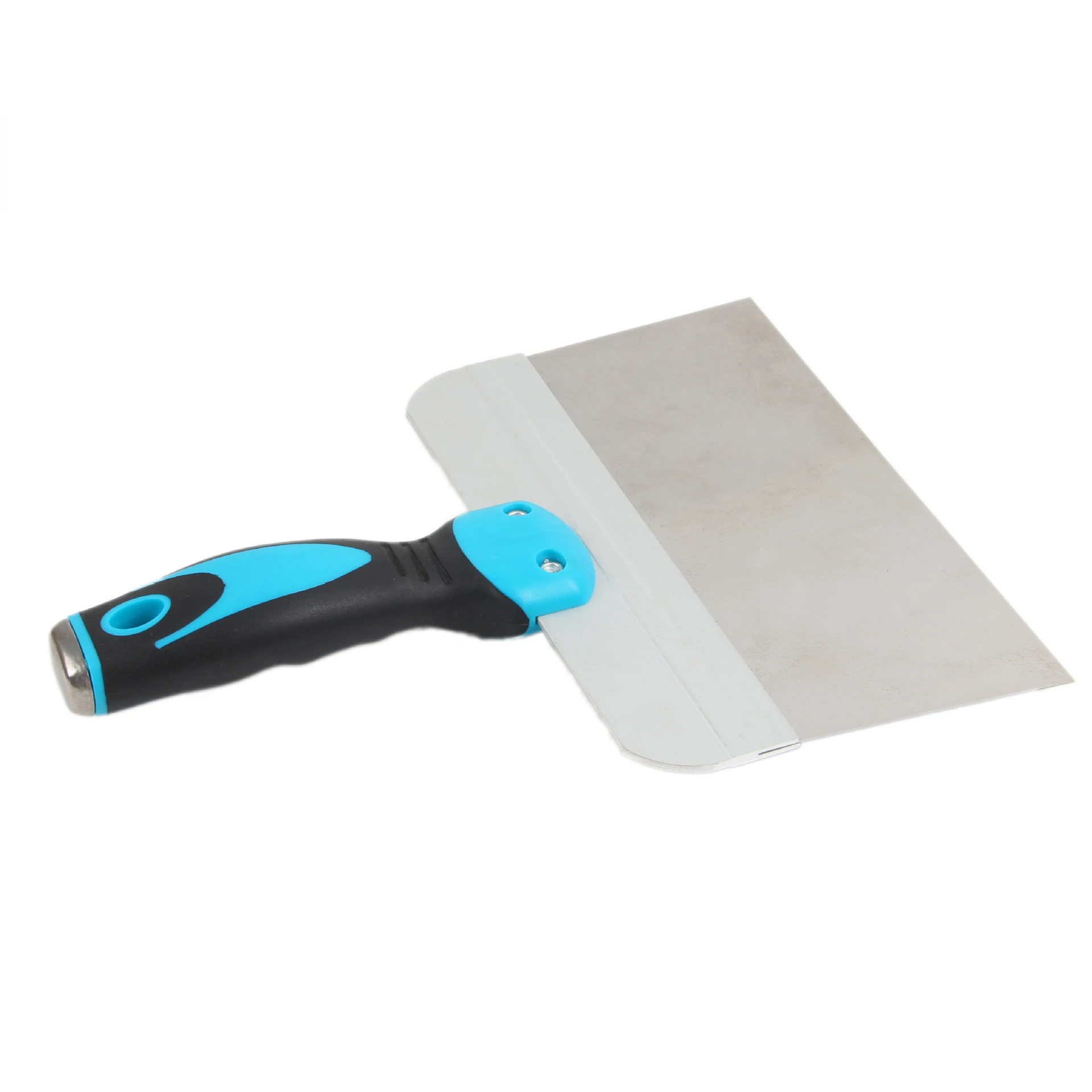 

720 pieces Stainless Steel Beauty Sewing Spatula Cleaning Scraper Tool Two-color Plastic Handle Putty Knife