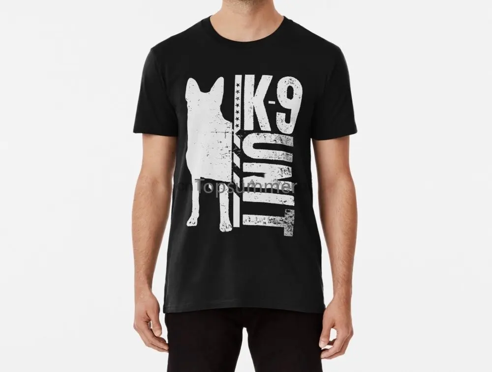 

Men Funy T-Shirt K9 Unit German Shepherd Tshirs Women T Shirt(2)