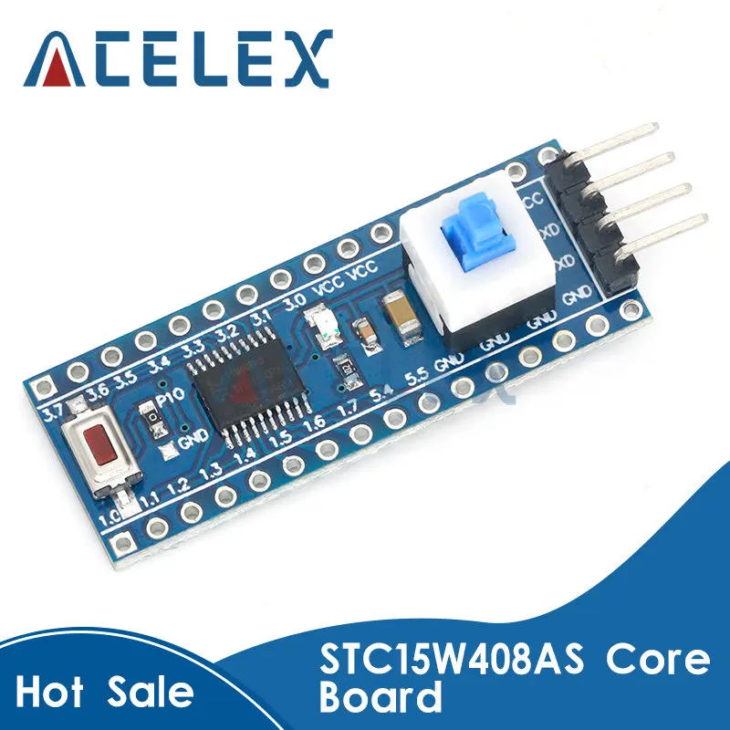 Плата разработки STC15W408AS, минимум 51 MCU, основная обучающая плата, модуль управления TTSOP20 2,5-5,5 В 2,54 мм