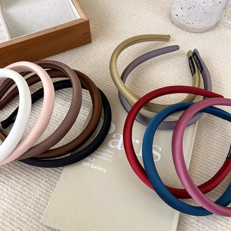 

High Grade Retro Solid Spong Bezel Hairbands Headbands for Women Girls Vintage Hoop for Party Holiday Hair Bands Accessories
