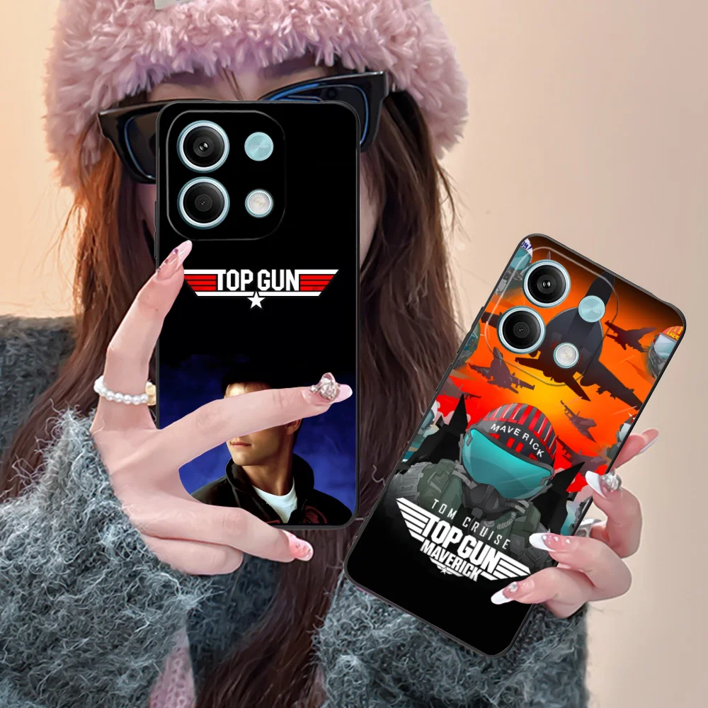 Фото Чехол для мобильного телефона Top Gun для Xiaomi POCO M6 M5 M4 M3 X7 X6 X5 X4 X3 F6 F5 F4 F3 F2 C40 Pro GT 5G Black Smart Cover Мобильные телефоны №5