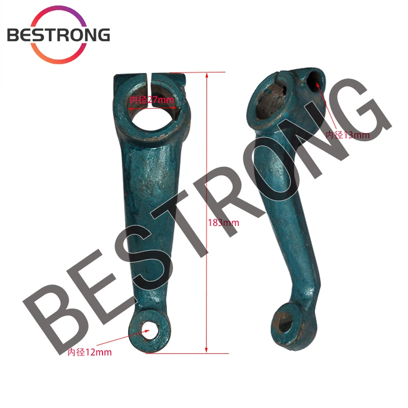 

Рулевой рычаг для маленького мини-трактора Whell, запасные части, тип с одним ключом, L = 180 мм