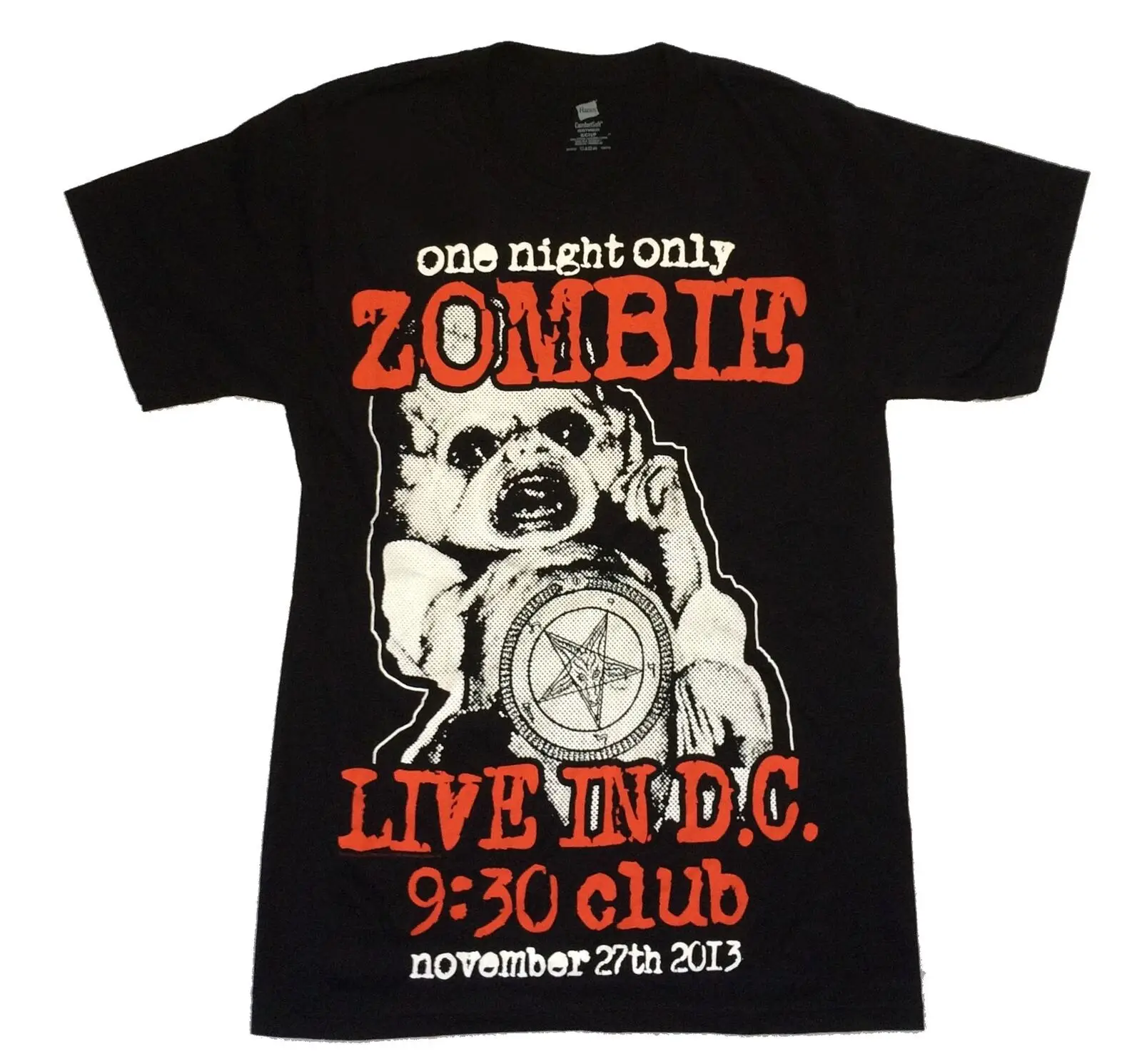 

Rob Zombie 9:30 Club Live Washington DC Black T Shirt New Tour Show