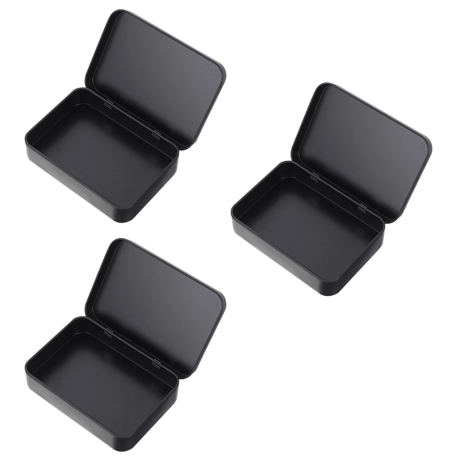 

3Pcs Household Plaything Cards Storage Case Iron Container for Game Cards Storage