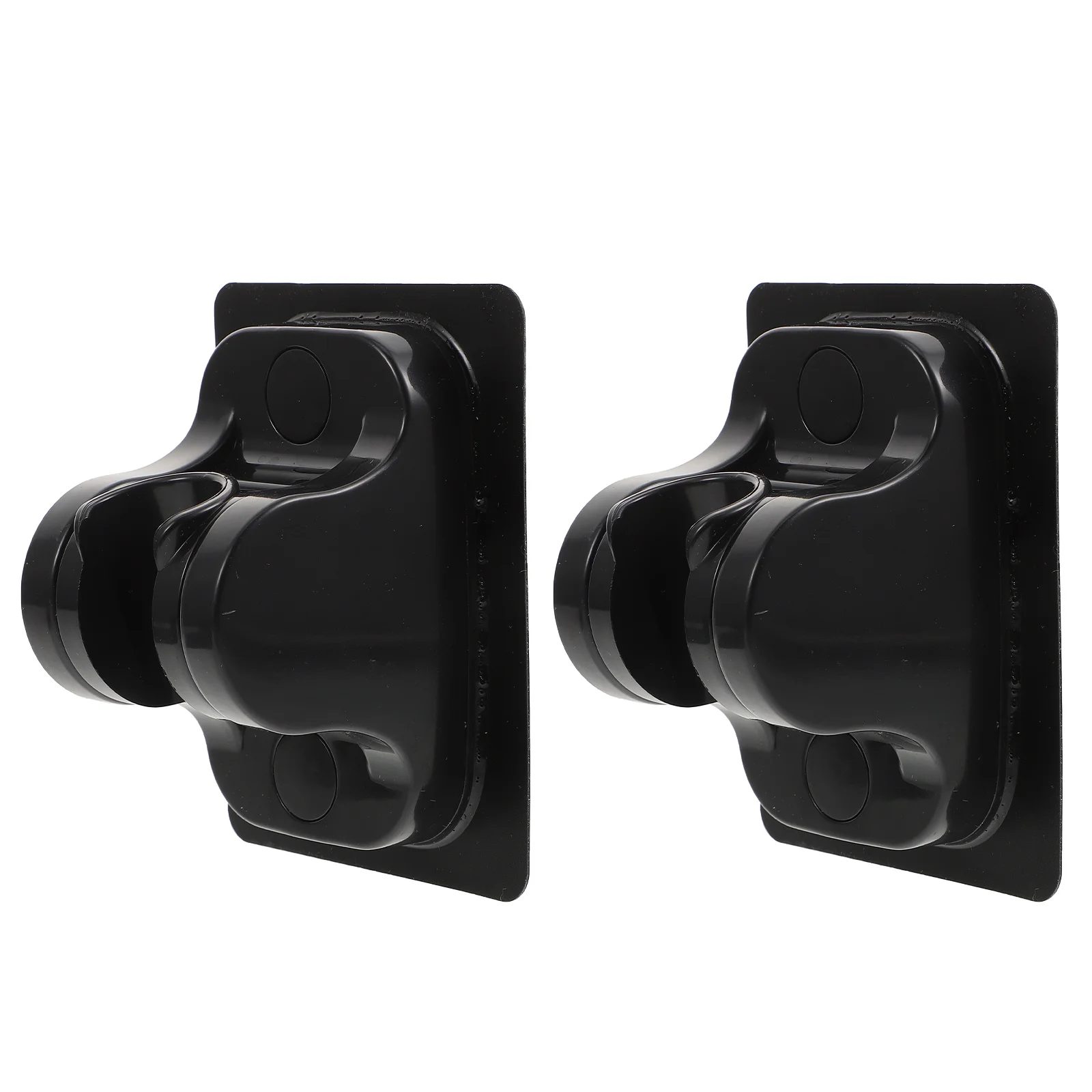 

2Pcs Holder Adjustable Shower Bracket Fixing Stand (Black)