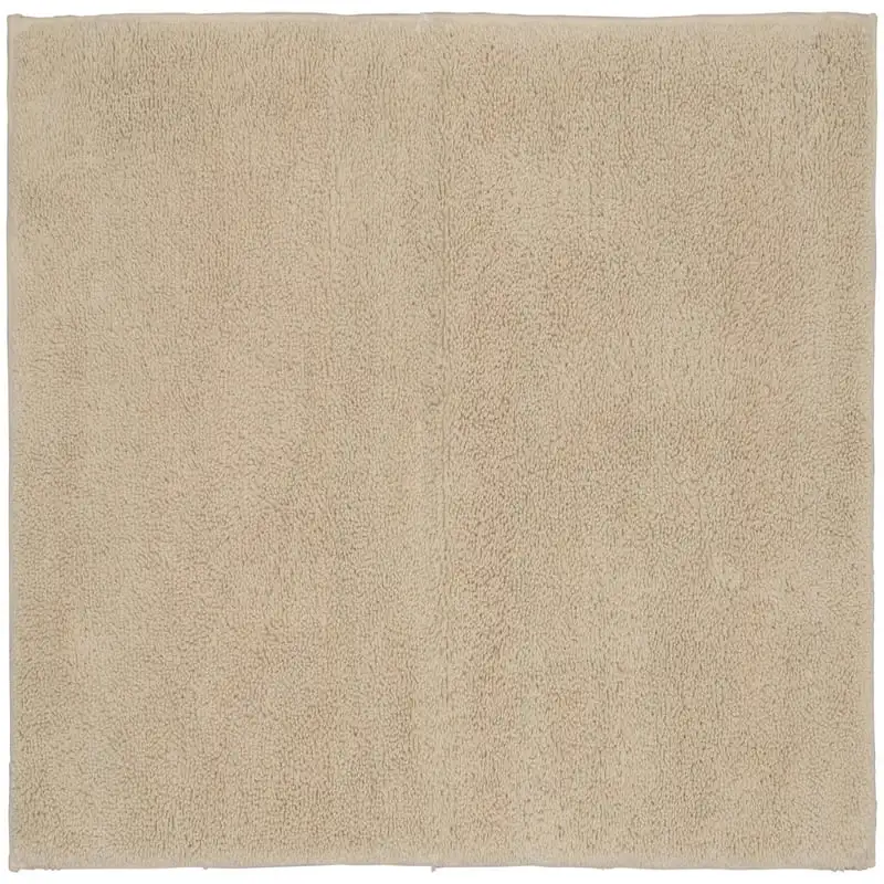

Rug Queen Cotton 24 in. x 40 in. Washable Bath Rug Natural