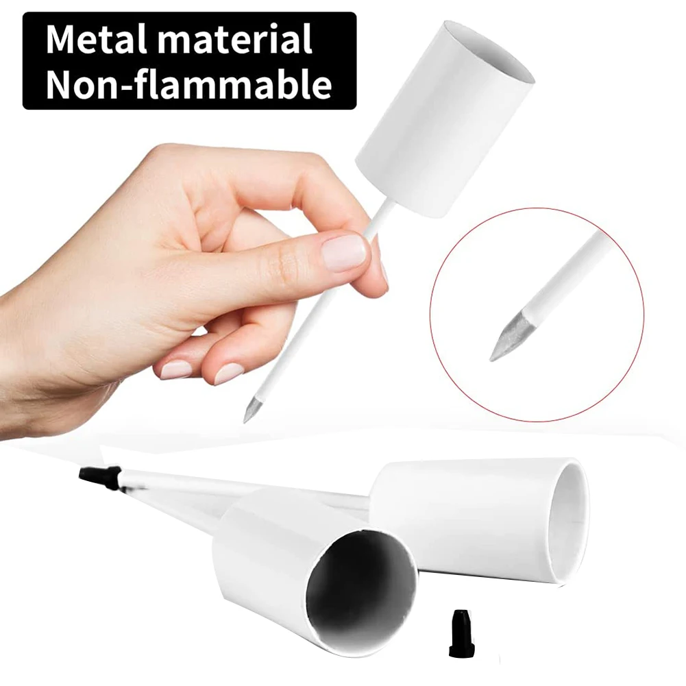 Подсвечники Адвент-венок Свечи Подсвечник Конические свечи с шампуром 6 шт. Белый