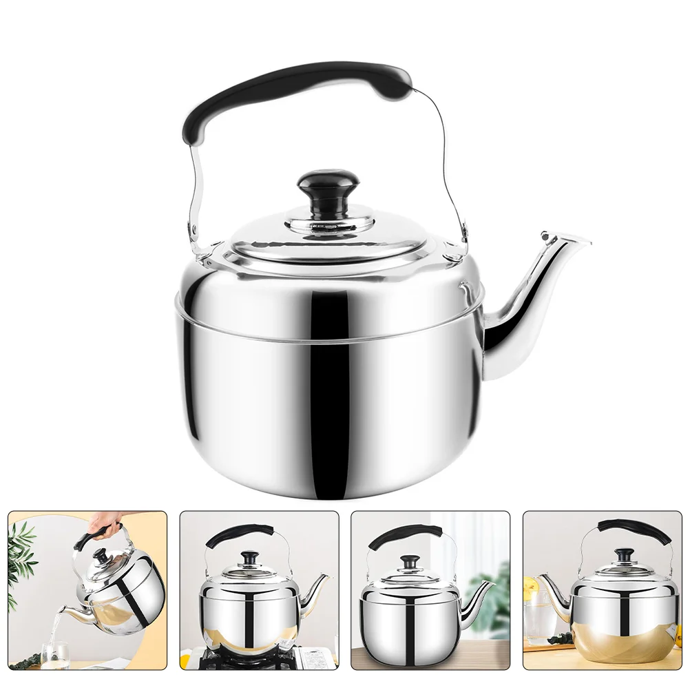 

Kettle Tea Water Whistling Stovetop Teapot Steel Stainless Potboiling Stove Boiler Small Coffee Heating Whistle Japanese Camping