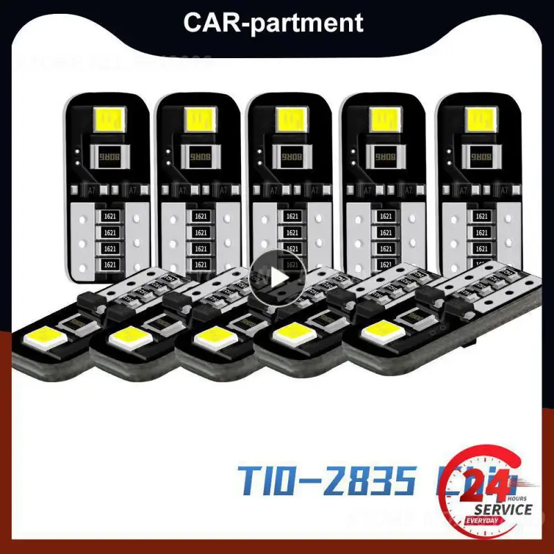 

1~20PCS Drapop 12V Car Led Reading Lights Width Indicator W5W T10 Canbus 6500K Interior Ceiling Light License Plate Light Car
