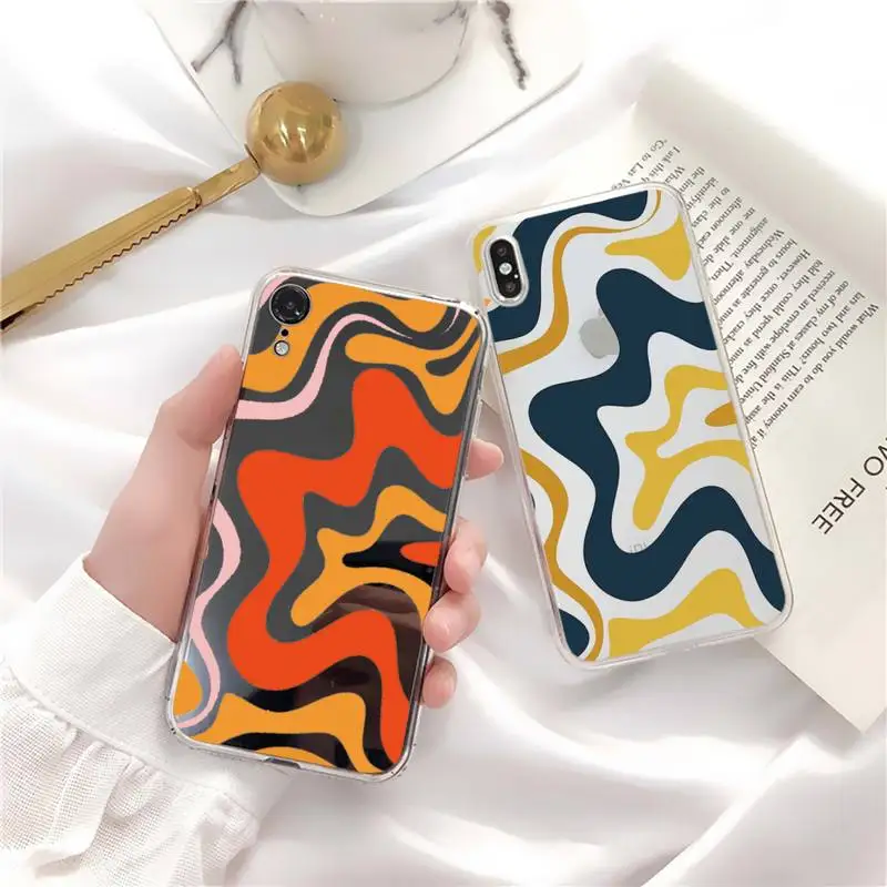 

Liquid Swirl Abstract Pattern in Beige and Sage Phone Case for iPhone 11 12 13 mini pro XS MAX 8 7 6 6S Plus X 5S SE 2020 XR