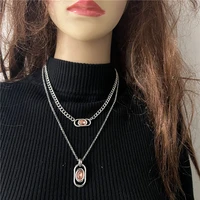 anslow chain multi purpose fashion hip hop vintage design crystal chockers women layered statement necklace gift low0131an