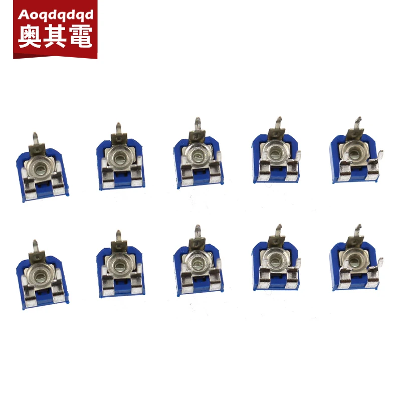 

RM065 Adjustable Resistance Trimpot Trimmer Potentiometer Assortment 10Value Variable Resistors 0.1W 50V Electrical Equipment