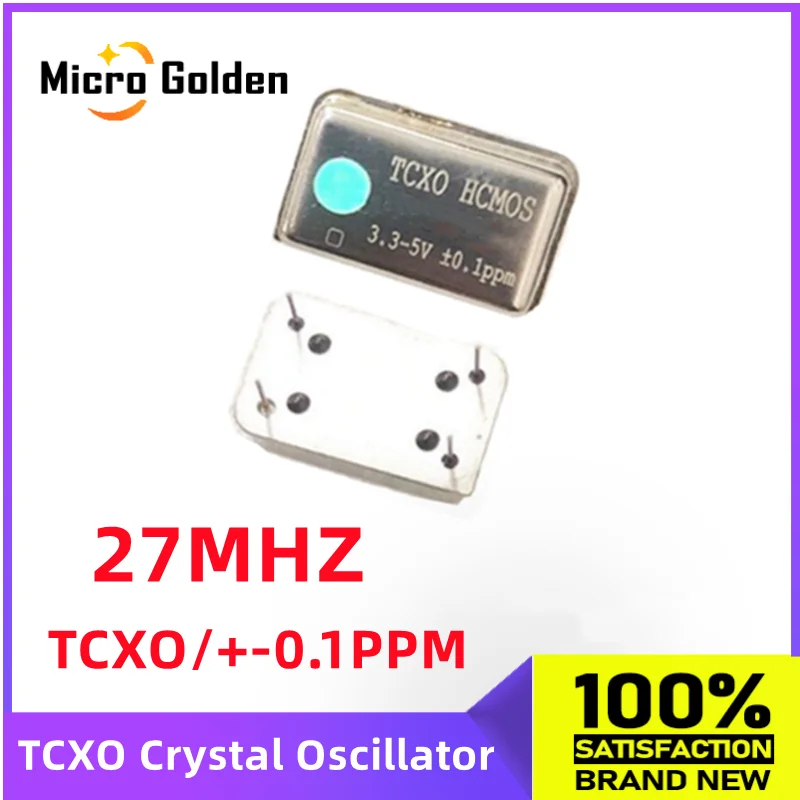 (1 шт.) 27M 27 МГц 27,000 МГц TCXO прямоугольный кварцевый генератор с температурной компенсацией DIP-4 Высокоточный HCMOS +-ppm