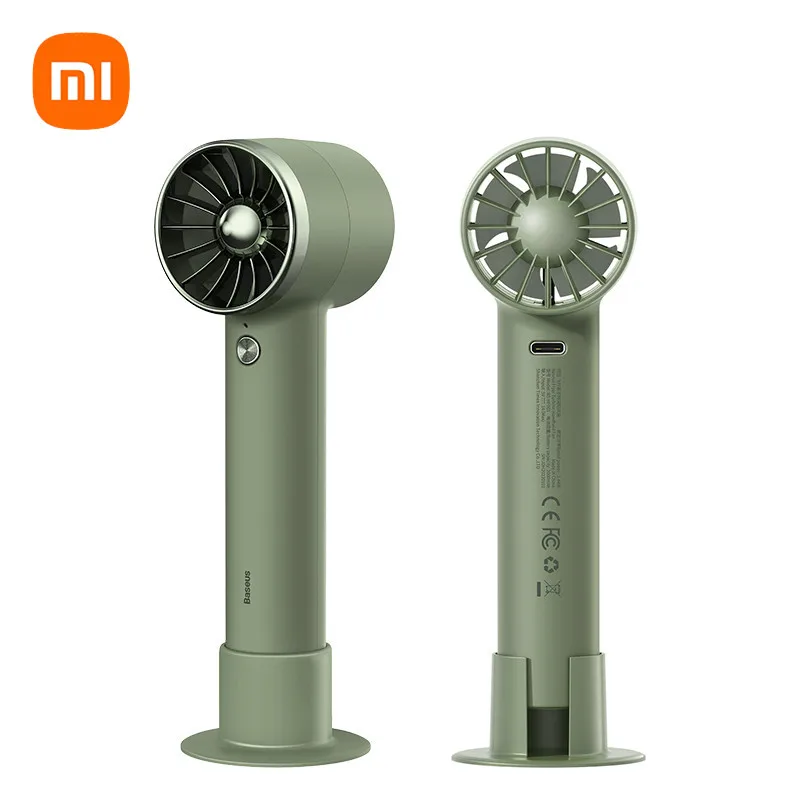 

Xiaomi Baseus Handheld Fan USB Rechargeable Silent Small Fan Cooling 2000mAh Strong for Summer Cooler Portable Fan for Outdoor