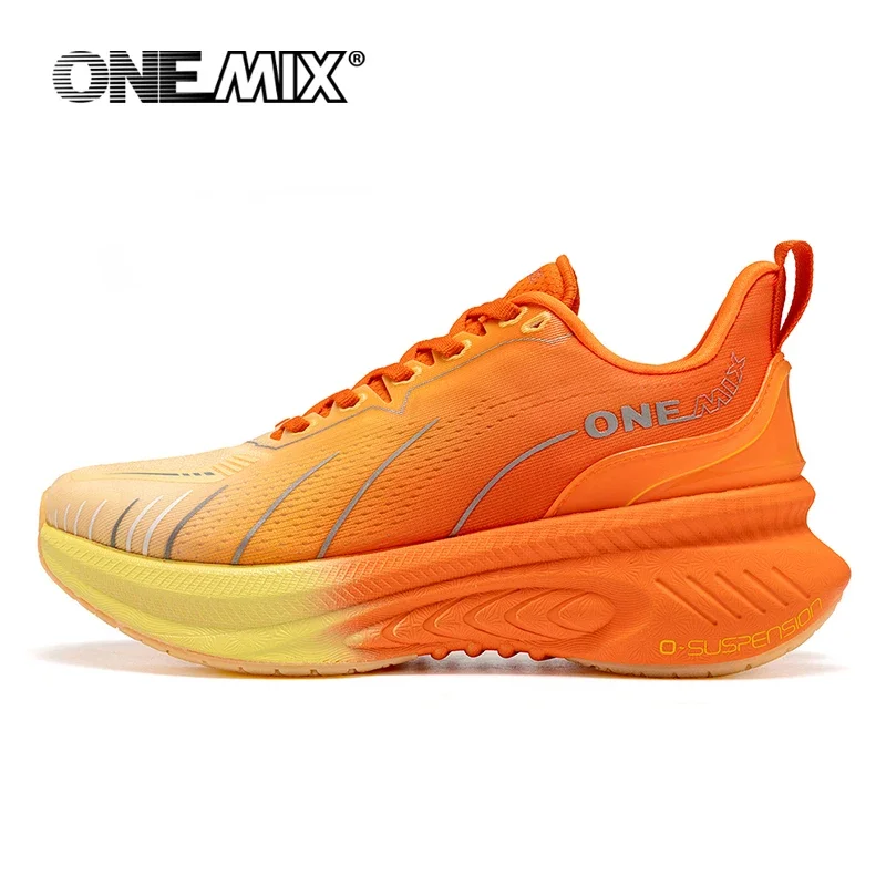 ONEMIX новые амортизирующие кроссовки для мужчин подходящие тяжелых бега