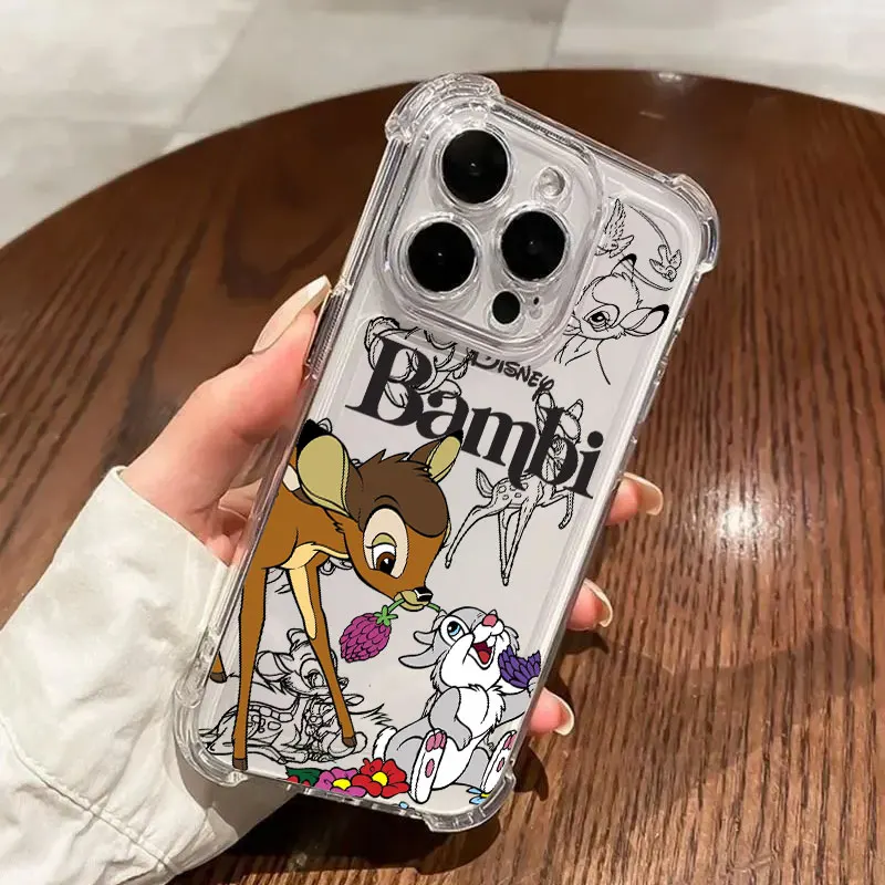 Фото Прозрачный чехол для телефона с рисунком BambiS ThumperS Anti Fall для Xiaomi Redmi Note 15 14 13 12 11 10 9 8 Pro Plus 4G 5G №1