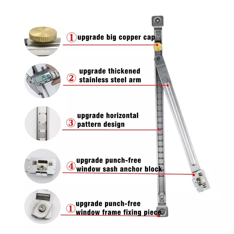 Новый обновленный замок для безопасности детей без перфорации ветрозащитный