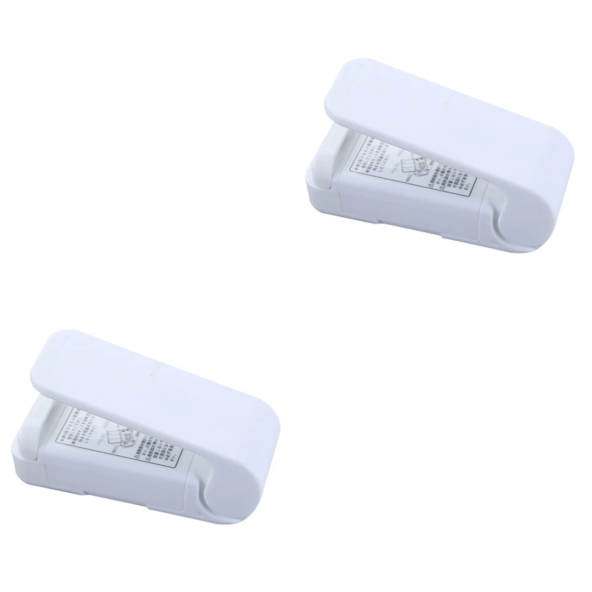 

2 pcs Portable Mini Bag Sealer Hand-held Saver Operated Heat Sealer (White, No )