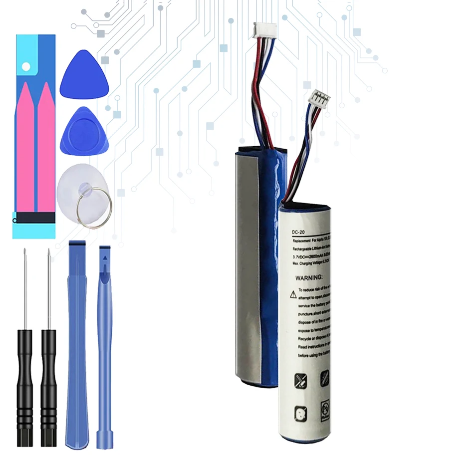 

For GARMIN Alpha 100, DC50, GAA002, GAA003, GAA004, T5 , TT10, TT15, 361-00029-02 Battery Batteria + Free Tools