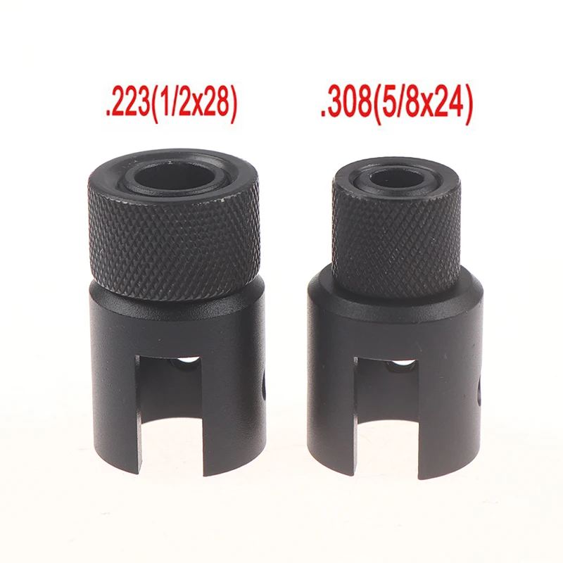 

Aluminum Ruger Muzzle Brake Adapter 1/2x28 5/8x24 Combo .223 .308 Compensator For Ruger 10/22s Barrel End Thread Protector