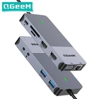 Док-станция QGeeM с тройным дисплеем, USB 3,0, HDMI, VGA