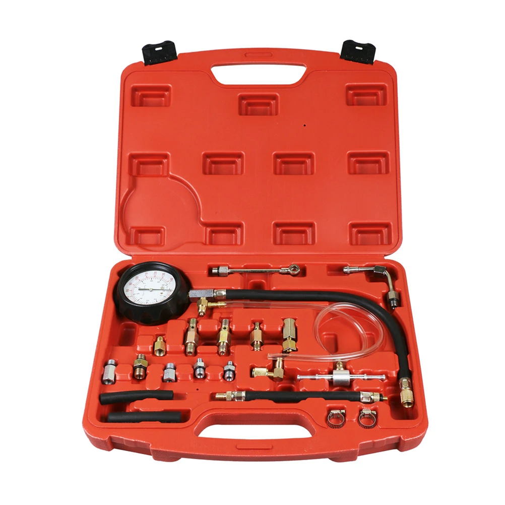 

TU-114 Fuel Pressure Gauge Auto Diagnostics Tools For Fuel Injection Pump Tester 0~140psi 0~10bar Quick Coupling