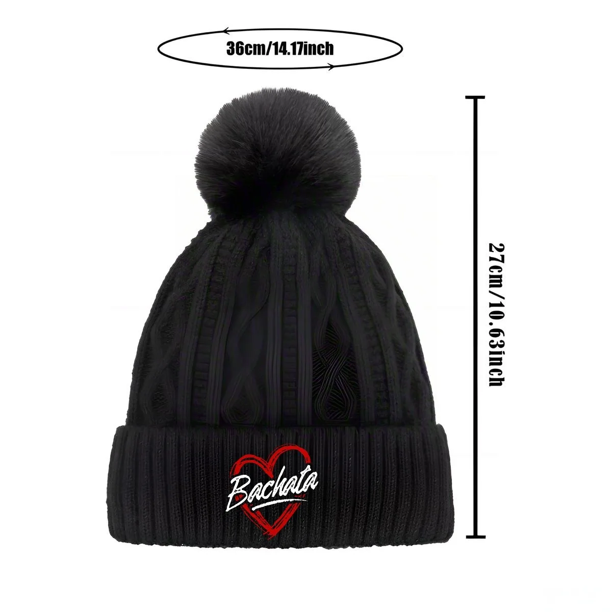 Baata New Unisex Pom Knit — многоцветная зимняя шапка W с индивидуальным принтом для мужчин и женщин (art.: 3920d3cb74eb2) - 3920d3cb74eb2
