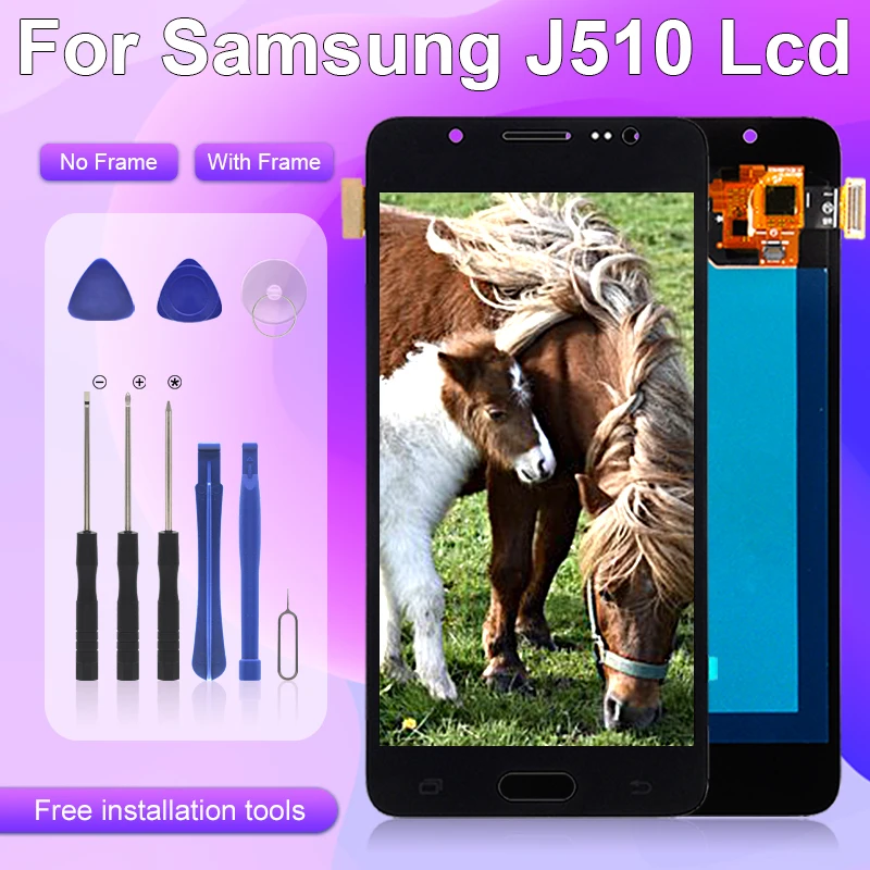 ЖК-дисплей 5 2 дюйма с дигитайзером сенсорного экрана OLED J5 2016 для Samsung Galaxy J510 замена