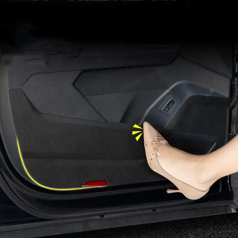 

Car Interior Door Mat Anti-kick Pad Protector Sticker for Volkswagen Vw Teramont Atlas 2017 2018 2019 2020 2021 2022 cross sport