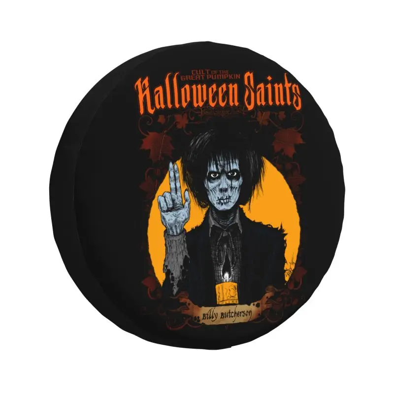 Custom Halloween Saints Billy Butcherson Spare Tire Cover for Honda Jeep Hocus Pocus Witch Movie Car Wheel Protector