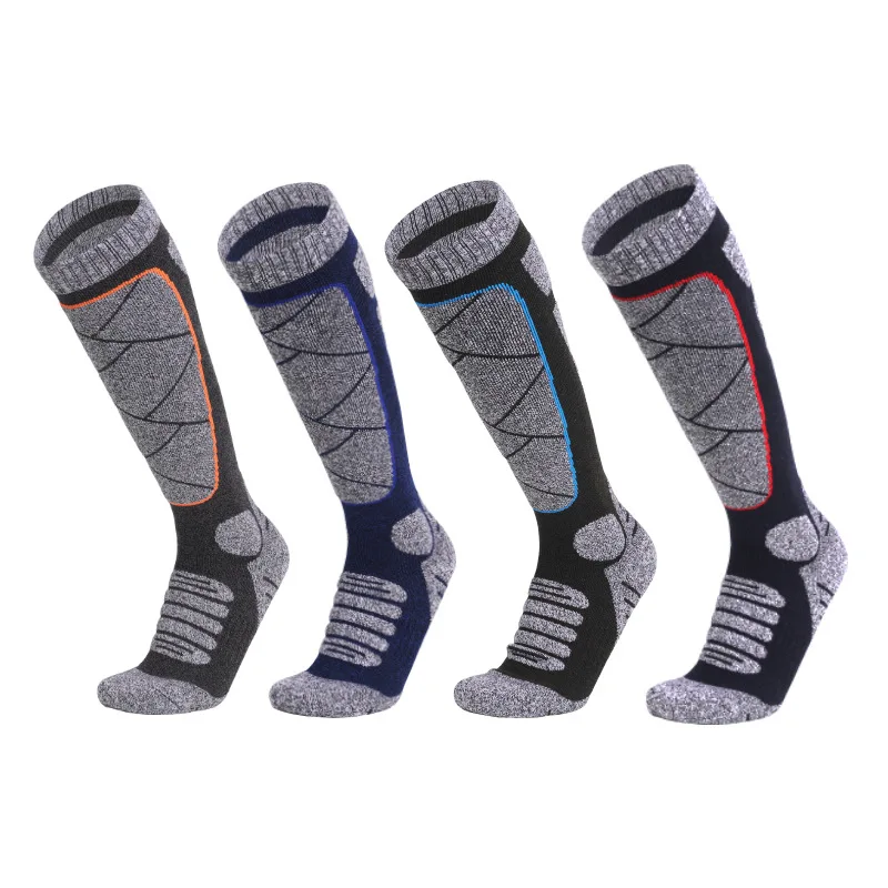 Ski Socks Winter Warm Long Thickened Ski Sock Outdoor Running Hiking Sports Socks for Women Men Breathable Cycling Stockings