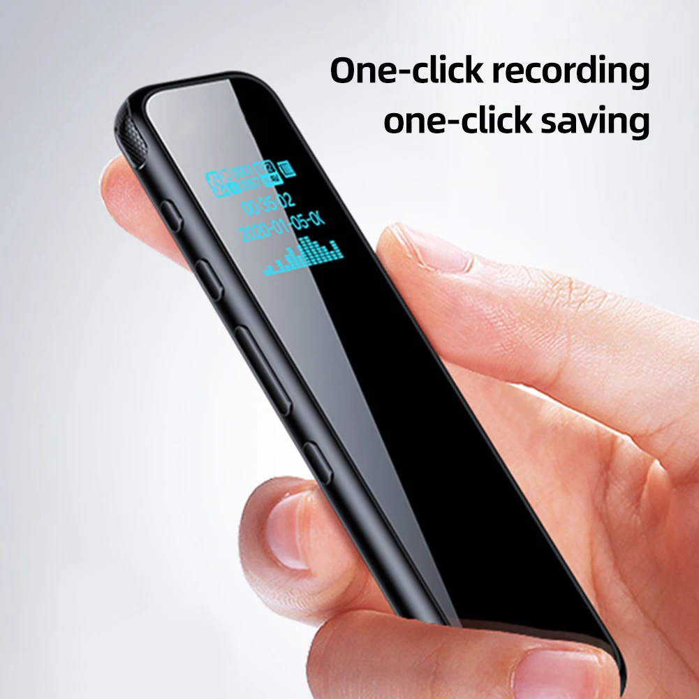 

8/16/32GB Audio Recorder Noise Reduction Smart Voice Recorder Long Time Standby for Lecture Meeting for Interview Class Register
