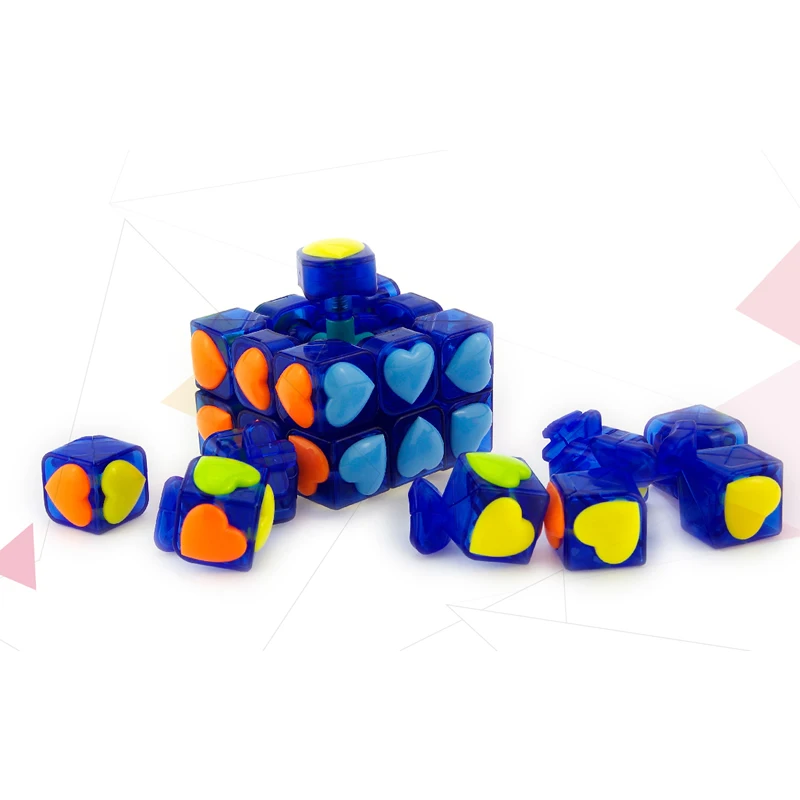 YongJun Love Symbol 3x3x3 Magic Cube YJ 3x3 Professional Neo Speed Puzzle Antistress Educational Toys For Children images - 6