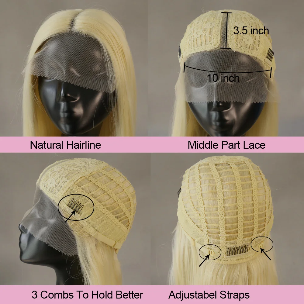 Sivir Synthetic Part Lace Wigs For Women Long/Short Blonde 613 Wave/Straight  Hair Heat Resistant Fiber Cosplay Anime /Daily