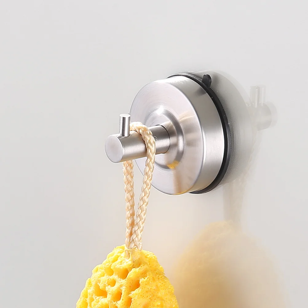 

Removable Wall-mounted Suction Hooks Vacuum Suction Cup Shower Hook for Kitchen Bathroom
