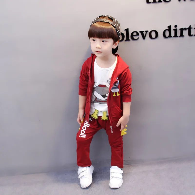 

3pc Toddler Baby Boys Clothes Outfit Infant Dinosaur Vest Stripe T Shirt Pants Kids Autumn Children Clothing Set