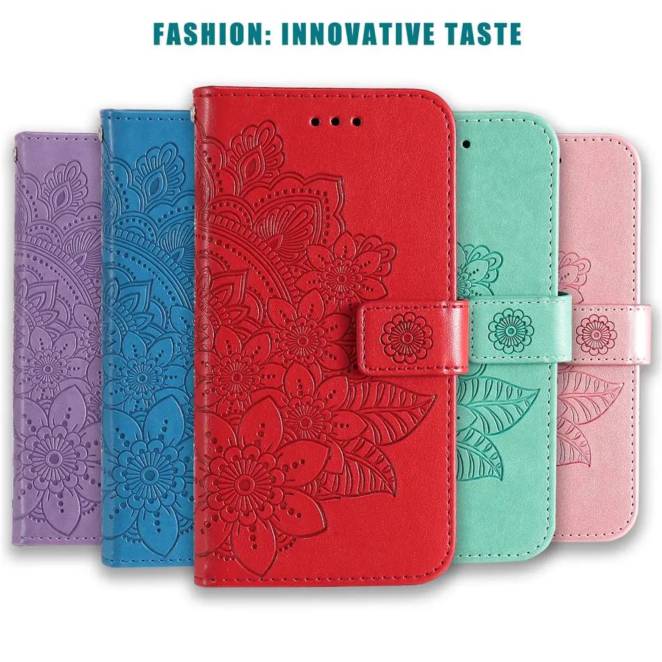 

Защитный чехол, кожаный флип-чехол для Xiaomi Mi Poco F3 M3 X3 12X 12 Lite Redmi 10A K50 Note 10S 10, Дамский цветочный чехол для телефона D27F