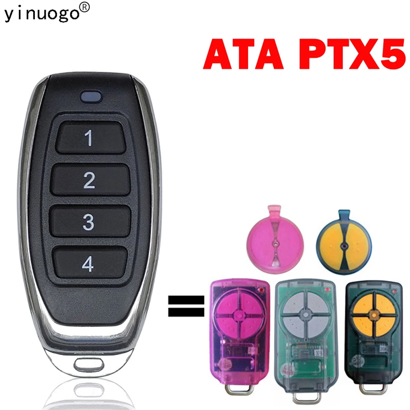 

ATA PTX5 PTX5v1 PTX5v2 Remote Control Garage Door Opener GDO-6v3 6v4 7v2 7v3 8v3 9v2 9v3 10v1 11v1 24v1 433.92mhz Rolling Code