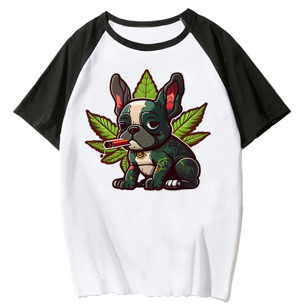

French Bulldog tshirt women comic designer streetwear tshirt female anime designer funny clothes