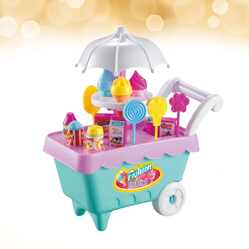 

1 Set Including 19 Pieces Supermarket Trolley Trolley Set for Kids Girls