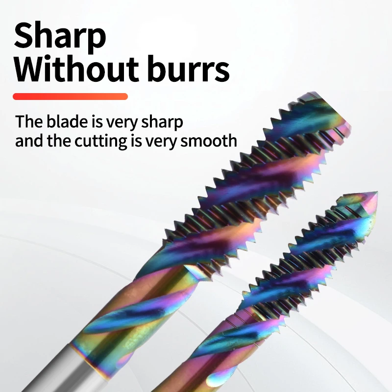 ЛЕНТЫ BOSS HSSE-M35 Стандартный длинный хвостовик JIS 100 мм спиральный рифленый метчик UNC