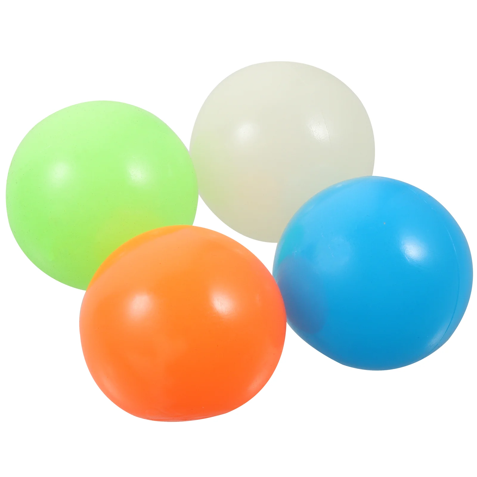 

4 PCS Stress Relief 45mm Luminous Squeeze Sticky Ball