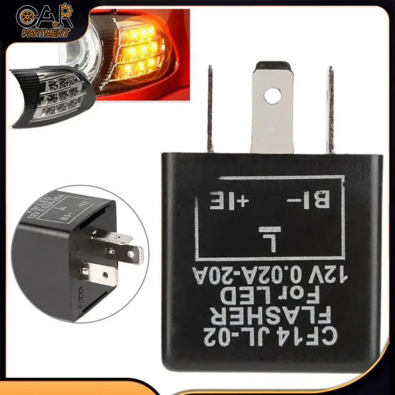 

Electronic LED Flasher Blinker Relay 3 Pin CF-14 JL-02 Automobile Turn Signal Light Relay Common Waterproof Shockproof