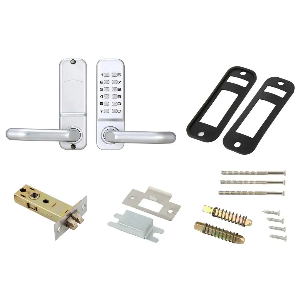 

Digits Push Lock Keypad Codes Doorlock Waterproof Locker for Glass/Wood Door
